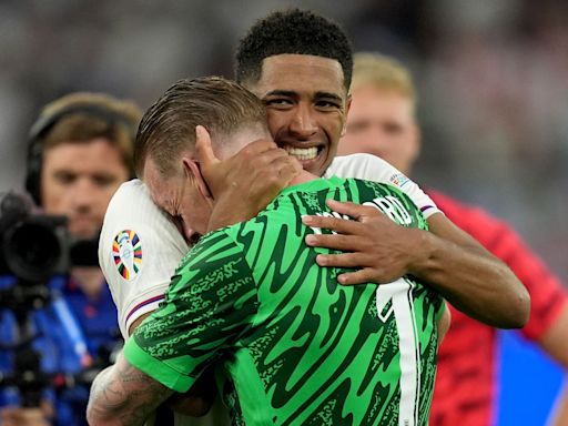 Jordan Pickford lauds ‘golden boy’ Jude Bellingham after England beat Slovakia