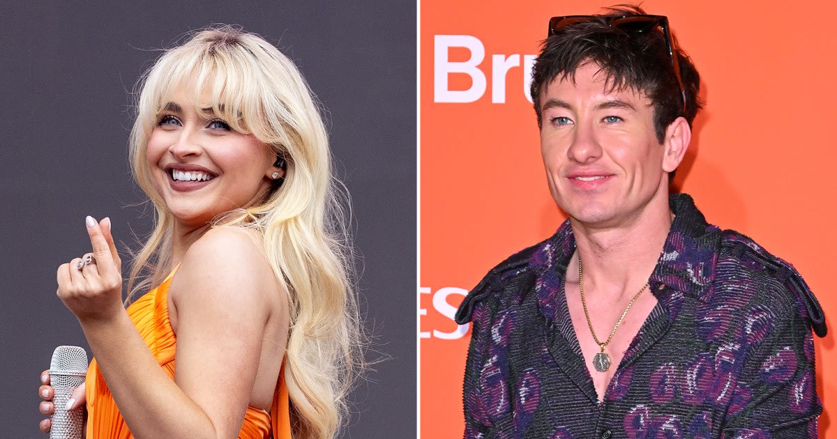 Sabrina Carpenter Sings ‘Espresso’ to Barry Keoghan in Orange Mini Dress