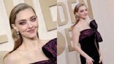 Amanda Seyfried Dons Bow-adorned Armani Privé Dress and Praises Her Partnership With Stylist Elizabeth Stewart at Golden Globes 2024