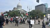 Pro-Palestine protesters take to the streets in Downtown Norfolk calling for a ceasefire