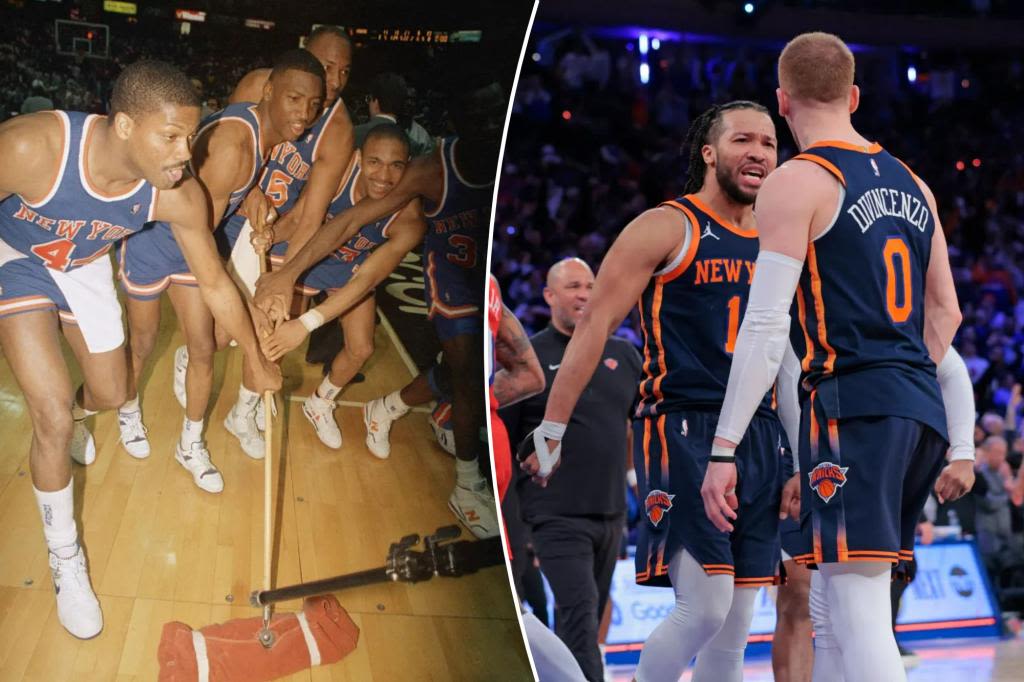 Knicks’ mop celebration after 1989 76ers sweep is bold statement current team wouldn’t dare try