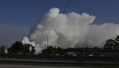 Shelter-in-place, evacuation orders lifted a day after chemical plant fire sent a plume containing chlorine high into the air