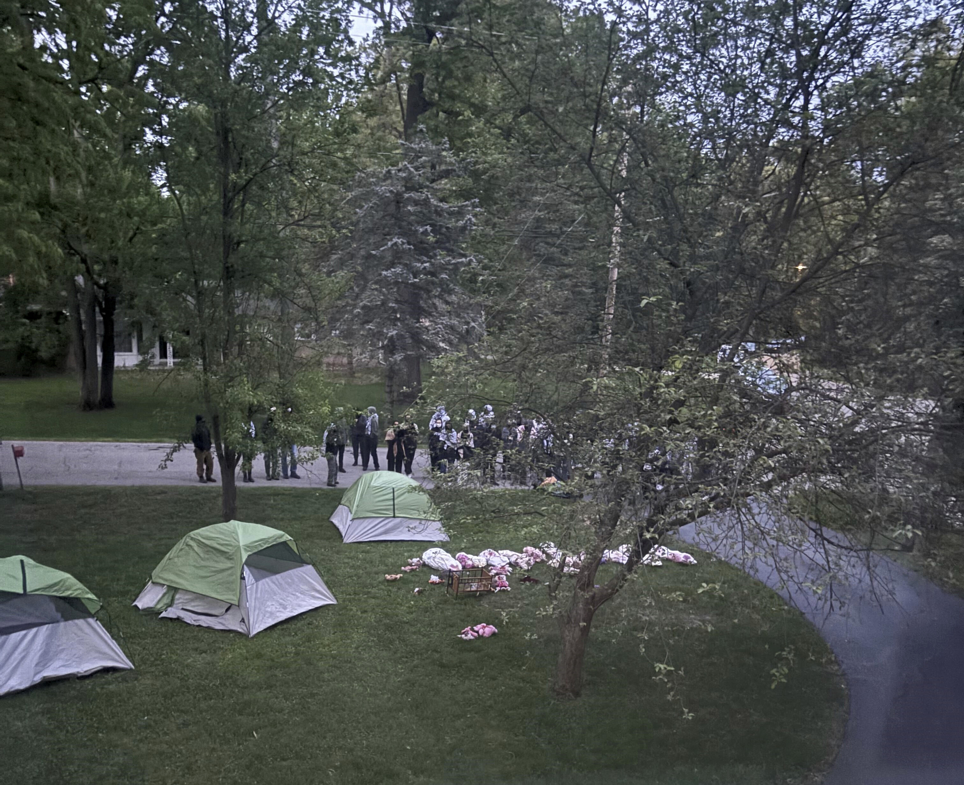 Police break up pro-Palestinian camp at the University of Michigan