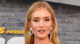 Rosie Huntington-Whiteley Showed Off Her Toned Physique in a Black Lingerie Set From Her Own Line