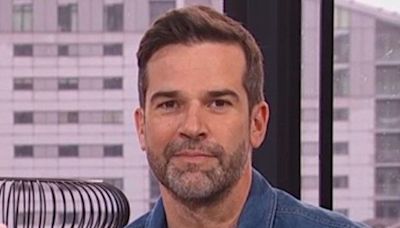 BBC Morning Live's Gethin Jones reacts after he's spotted as a ‘Billy no mates’ at the Olympics