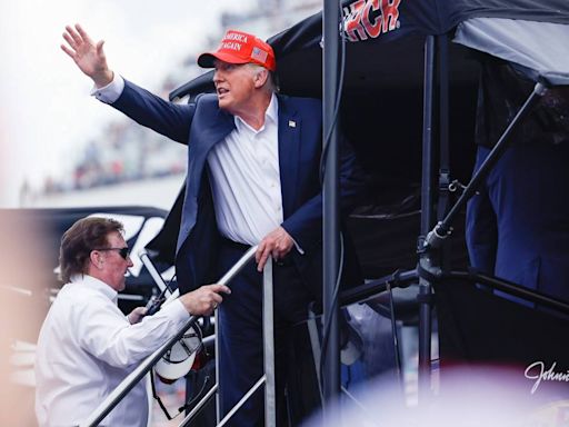 Coca-Cola 600 live updates: Donald Trump atop pit stall; Charlotte’s William Byron wins Stage 1