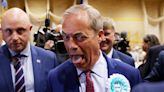 Moment Nigel Farage becomes MP for first time after winning Clacton seat