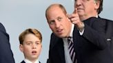 William and George arrive to cheer on Three Lions in Euros final