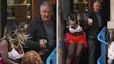 Alec Baldwin’s scuffle with anti-Israel agitator ‘Crackhead Barney’ spilled onto sidewalk outside NYC coffee shop, photos show