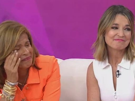 Hoda Kotb wipes away tears during interview with Jennifer Garner