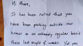 Mum's Facebook rant over 'childish' parking letter left on son's car