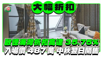 啟德海灣折扣高達35.75% 入場價低至487萬 中秋翌日開售