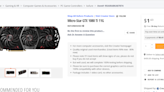 Newegg offers up a GTX 1080 Ti for $1.63, if you ignore the $400 shipping — strange GPU 'bargain' sparks many questions