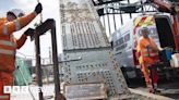 Tyne Bridge workers remove tonnes of bird muck