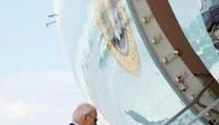US President Joe Biden, seen here boarding Air Force One in Las Vegas, is facing a crisis as senior Democrats urge him to reconsider running for reelection
