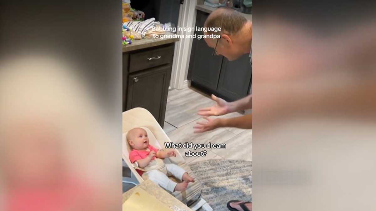 Watch: Baby goes viral for babbling in sign language