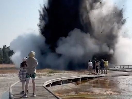 Hydrothermal Explosion at Yellowstone Damages Boardwalk, Sends Visitors Running: 'Unbelievable'