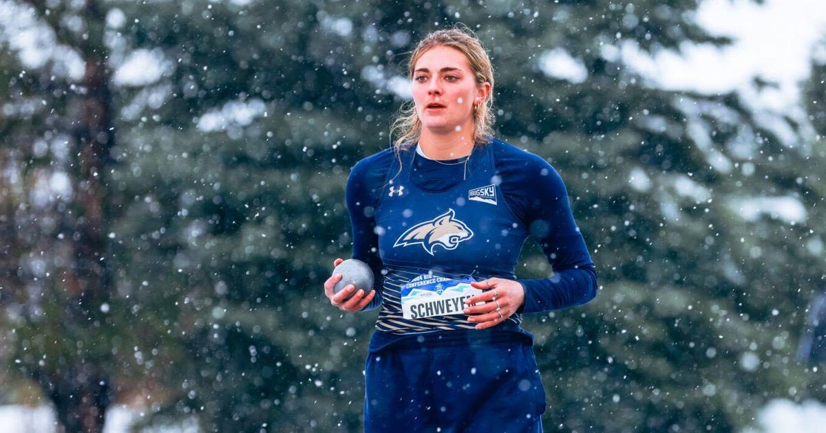 Photos: Snowy first day of Big Sky Outdoor Track and Field Championships in Bozeman