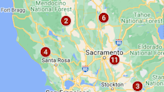 Map: Where are California’s big wildfires, and how contained are they