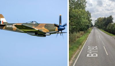 Spitfire crashes in Lincolnshire field during horror at Battle of Britain airshow
