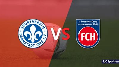 Darmstadt 98 vs. Heidenheim en vivo: seguí el partido minuto a minuto