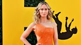 Emily Blunt Shines in Orange Dress at The Fall Guy Premiere