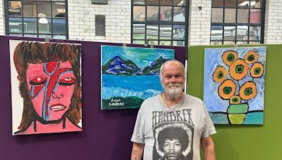 Artist who uses creativity to cope with mental illness displays work in Warrington