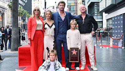 Chris Hemsworth and Wife Elsa Pataky Bring All Three of Their Kids to Hollywood Walk of Fame Ceremony