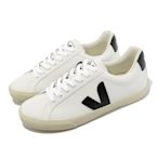 Veja 休閒鞋 Esplar Logo Leather 女鞋 白 黑 皮革 法國小白鞋 奶油底 百搭款 EO0200005A