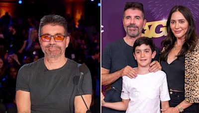 'AGT' judge Simon Cowell has rare public outing with son and fiancée after revealing 10-year-old 'saved' him