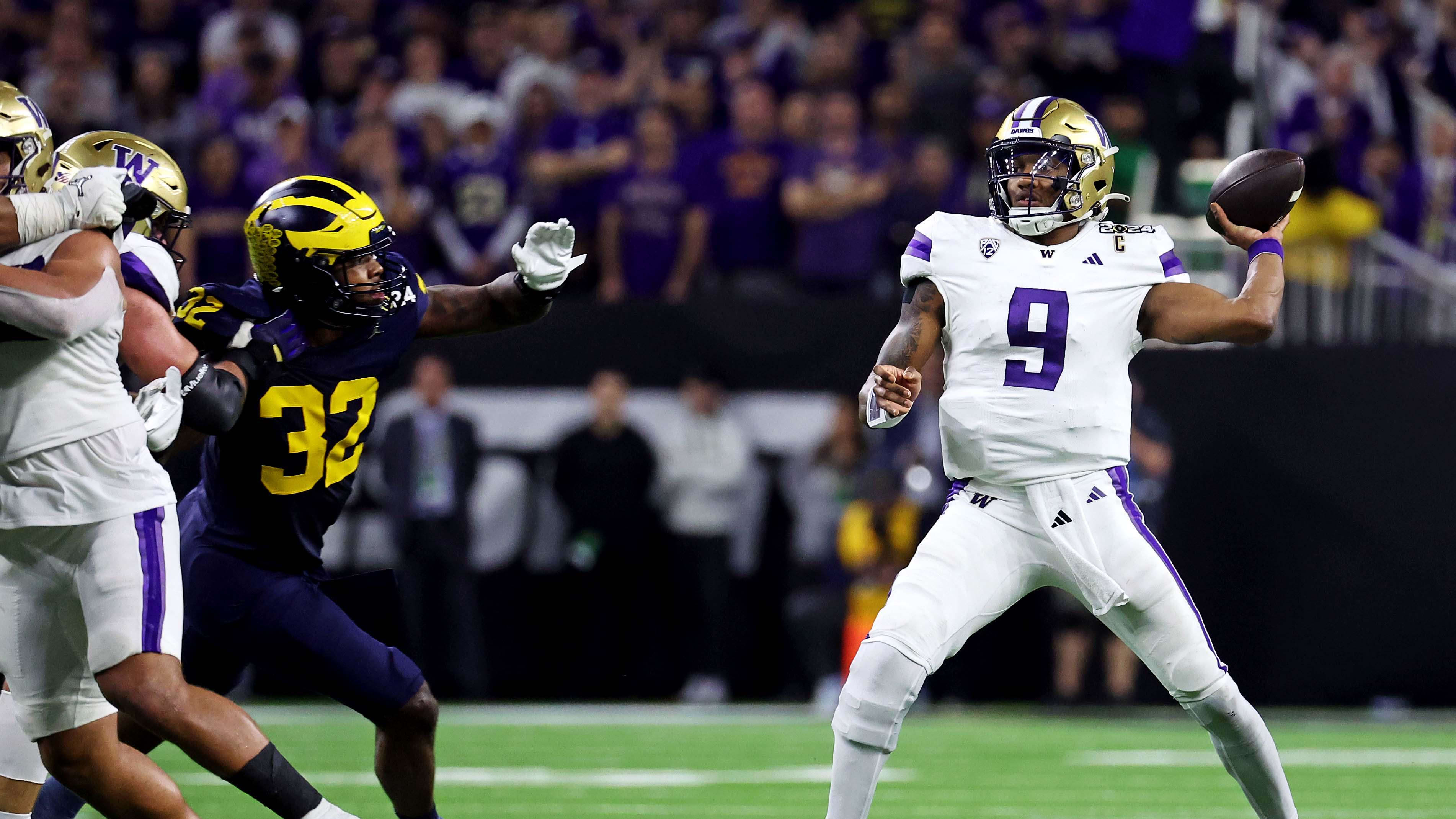 Falcons pull draft's first stunner, select Washington QB Michael Penix Jr No. 8 overall