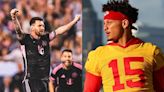 El saludo de Lionel Messi a Patrick Mahomes en inglés que enloqueció a los fanáticos del fútbol