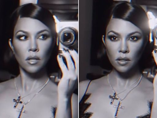 Kourtney Kardashian Posts Sexy Lingerie Thirst Trap Video: 'Love Is the Highest Frequency'