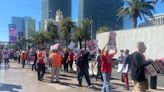 Thousands picket in Las Vegas as negotiations continue between Culinary Union, resorts