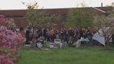 Pro-Palestine protestors demonstrate at UB, Buffalo State