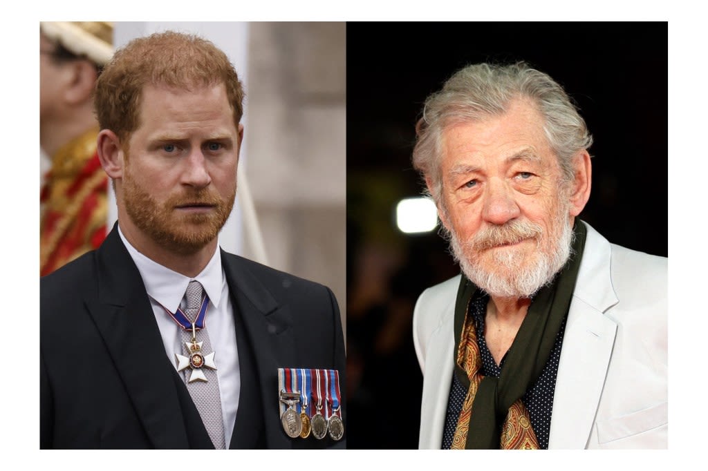 Ian McKellen sides with Prince Harry in British royal family feud