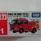 小丸子媽媽 日本TOMICA TM041 消防車 MORITA FIRE ENGINE 日本TOMY 小汽車 紅色消防車