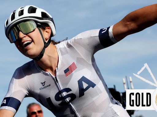 Paris 2024 Olympics video: USA's Kristen Faulkner wins gold in women's cycling road race