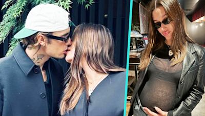 Justin Bieber & Hailey Bieber Share Kiss In New Loved-Up Pregnancy Photos | Access
