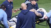 Brewers pitcher hit in neck by line drive in batting practice, taken to hospital