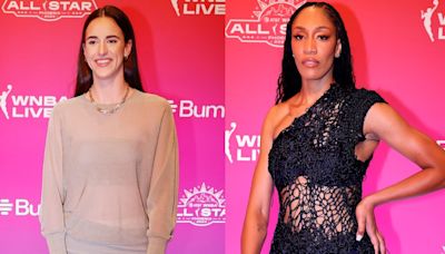 Caitlin Clark Goes Sheer in Armani Dress, A’ja Wilson Wraps Into See-through LBD and More WNBA All-Star...