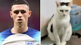 Cat identical to Phil Foden's face when benched becomes England good luck charm