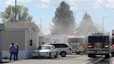 Photo: Billings Fire battles a mobile home fire on Sunday