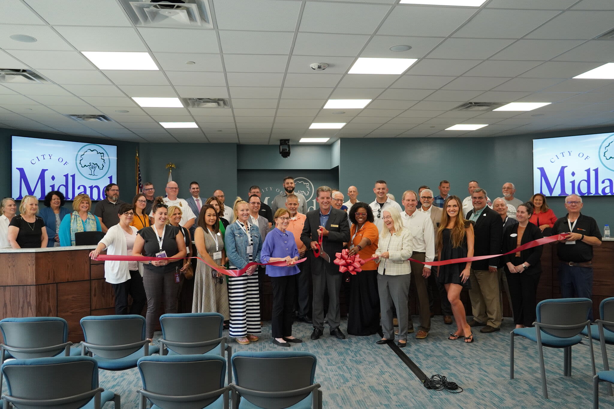 Midland City Hall welcomed the public to see newly renovated building