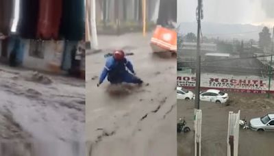 Fuertes lluvias provocan inundaciones en municipios del Estado de México