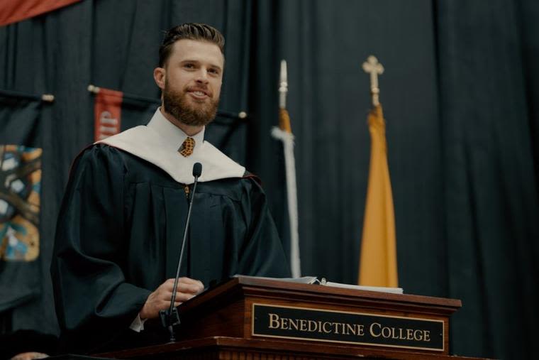 Chiefs’ Harrison Butker Chides Catholic Leaders in Benedictine College Commencement Address