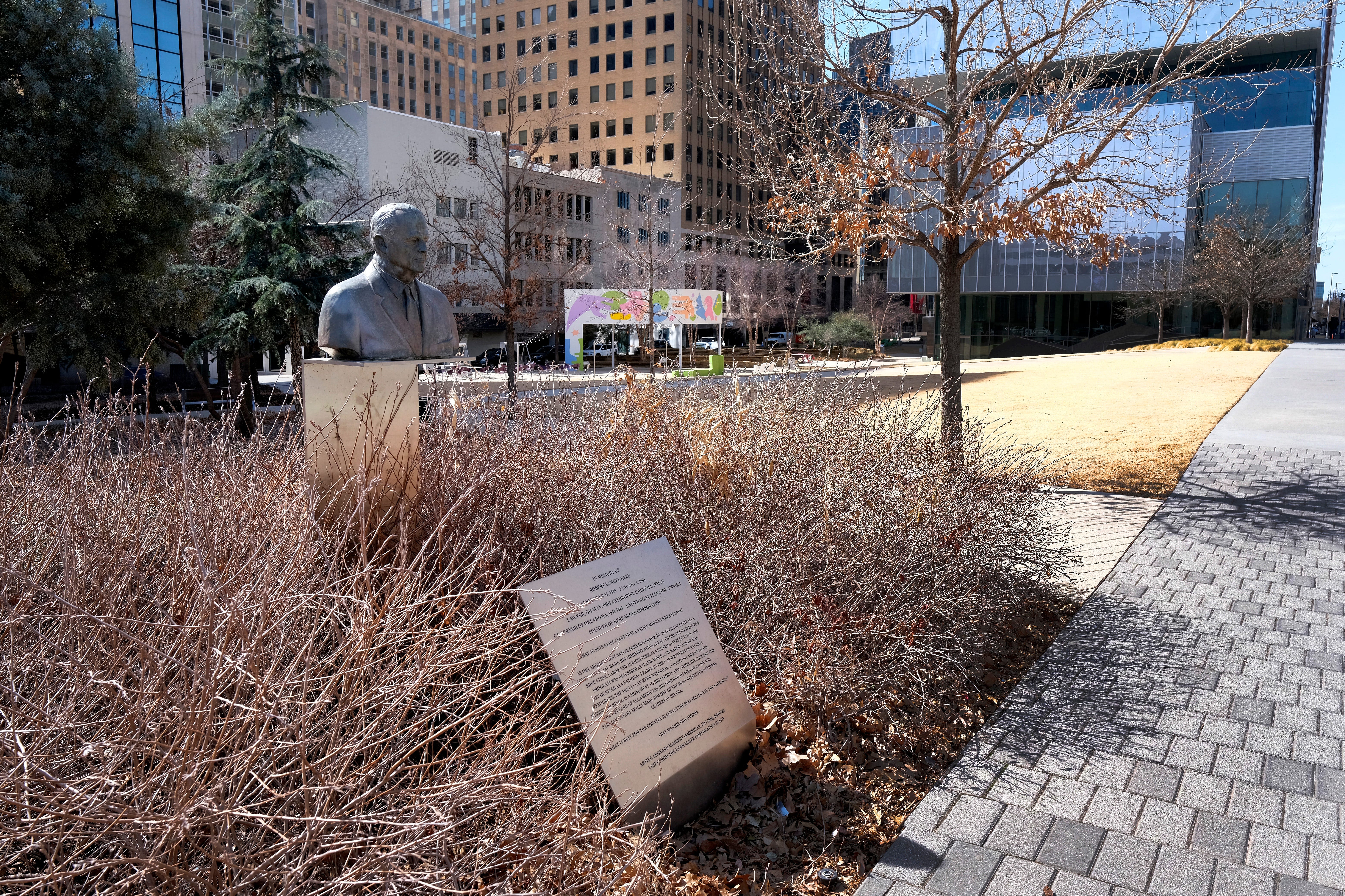 Have you been to Kerr Park? It's nestled among downtown Oklahoma City's towering buildings.