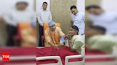 Yogi Adityanath visits Rishikesh hospital to see his ailing mother and accident victims | Lucknow News - Times of India