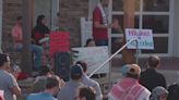 Hundreds gather in Old Hilliard to stand in solidarity with Gaza