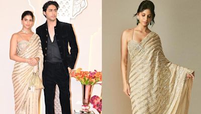 Anant Ambani & Radhika Merchant wedding: Suhana Khan repurposes her 2022 Diwali saree, see pic